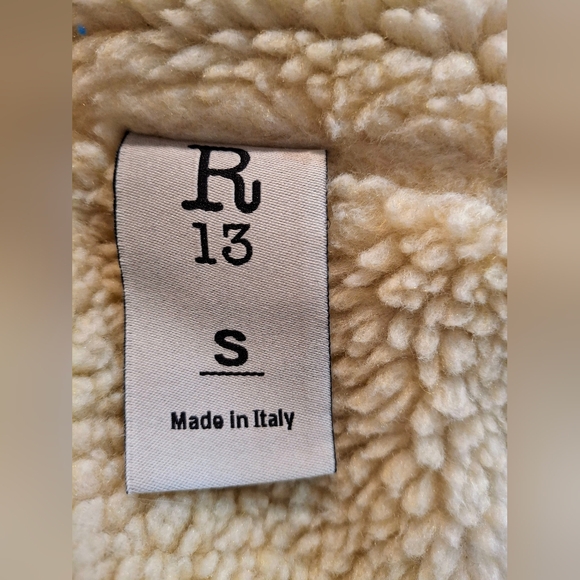 R13 Tan SKY Trucker Jacket Sz Small R13 - Picture 4 of 8